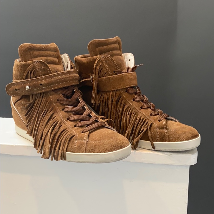 Barbara Bui Brown High-Top Sneakers